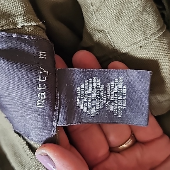 STUNNING MATTY M CARGO MILITARY JACKET - Picture 7 of 7